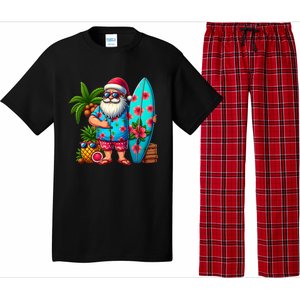 Christmas In July Santa Beach Summer Pajama Set