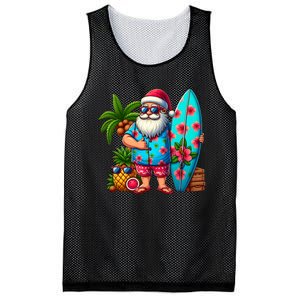 Christmas In July Santa Beach Summer Mesh Reversible Basketball Jersey Tank