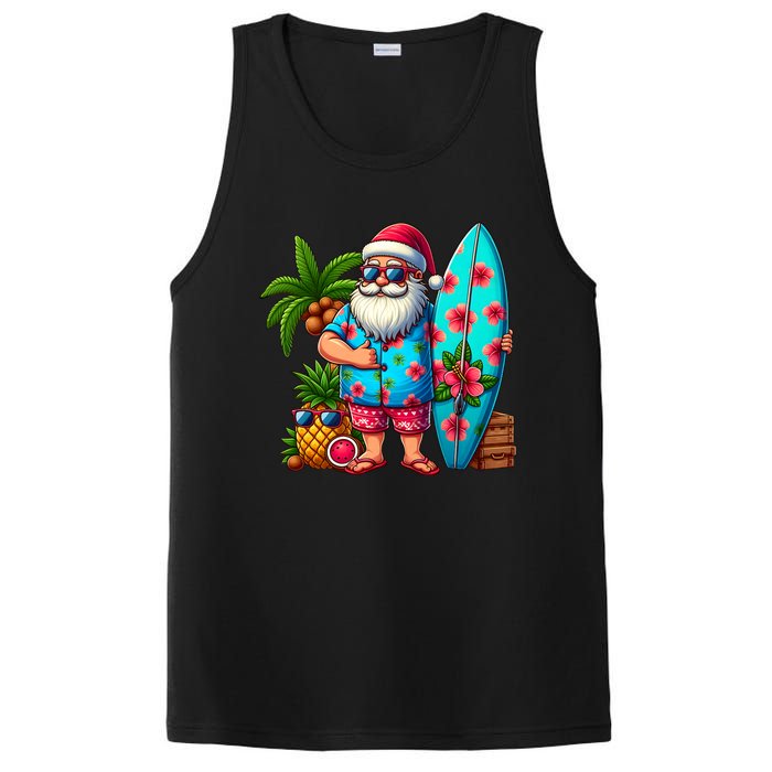 Christmas In July Santa Beach Summer PosiCharge Competitor Tank