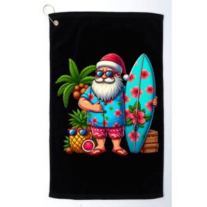 Christmas In July Santa Beach Summer Platinum Collection Golf Towel