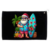 Christmas In July Santa Beach Summer Grommeted Golf Towel