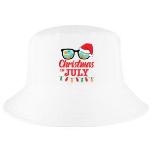 Christmas In July With Sunglasses Santa Hat For Summer Xmas Cool Comfort Performance Bucket Hat