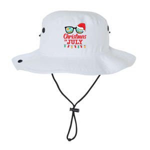 Christmas In July With Sunglasses Santa Hat For Summer Xmas Legacy Cool Fit Booney Bucket Hat