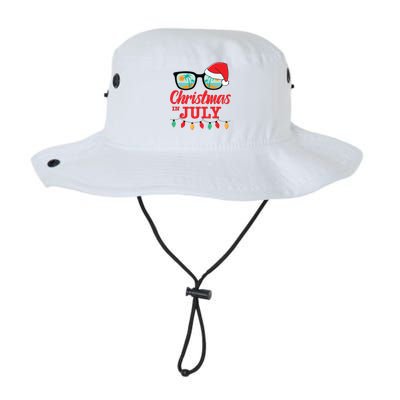 Christmas In July With Sunglasses Santa Hat For Summer Xmas Legacy Cool Fit Booney Bucket Hat