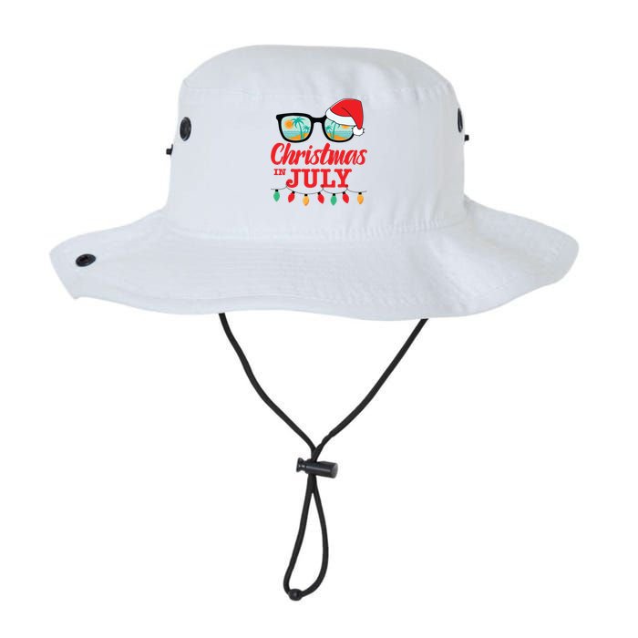 Christmas In July With Sunglasses Santa Hat For Summer Xmas Legacy Cool Fit Booney Bucket Hat