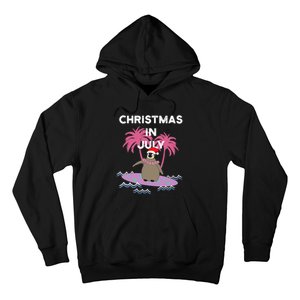 Christmas In July Surfer Baby Penguin Hoodie