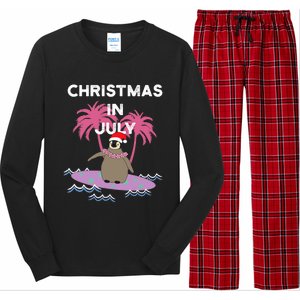 Christmas In July Surfer Baby Penguin Long Sleeve Pajama Set