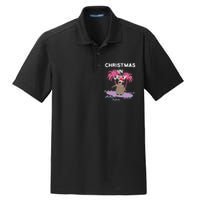 Christmas In July Surfer Baby Penguin Dry Zone Grid Polo