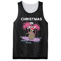 Christmas In July Surfer Baby Penguin Mesh Reversible Basketball Jersey Tank