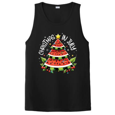 Christmas In July Watermelon Xmas Tree Summer PosiCharge Competitor Tank