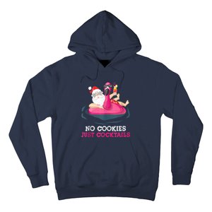 Christmas In July No Cookies Just Cocktails Summer Flamingo Hoodie