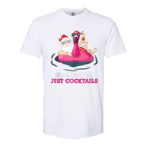 Christmas In July No Cookies Just Cocktails Summer Flamingo Softstyle CVC T-Shirt