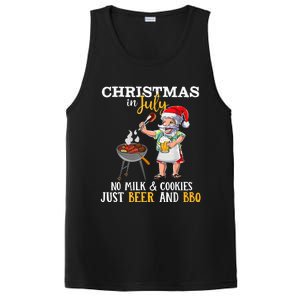 Christmas In July No Milk And Cookies Just Beer And BBQ PosiCharge Competitor Tank