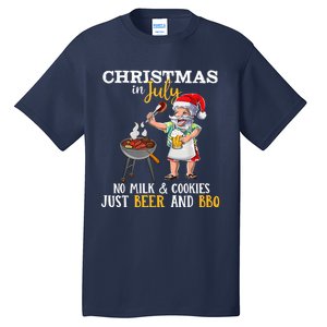 Christmas In July No Milk And Cookies Just Beer And BBQ Tall T-Shirt