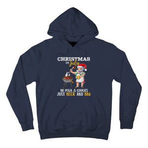 Christmas In July No Milk And Cookies Just Beer And BBQ Tall Hoodie