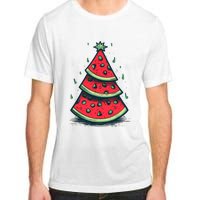 Christmas In July Watermelon Christmas Tree Summer Vacation Adult ChromaSoft Performance T-Shirt