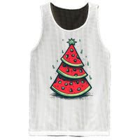 Christmas In July Watermelon Christmas Tree Summer Vacation Mesh Reversible Basketball Jersey Tank