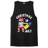 Christmas In July Santa Surfboard Summer Vacation Surfiing PosiCharge Competitor Tank