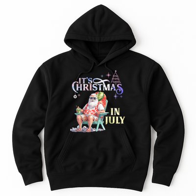 Christmas In July Santa Beach Summer Float Xmas Funny Christmas In July Shirts Hoodie