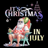 Christmas In July Santa Beach Summer Float Xmas Funny Christmas In July Shirts 16 in Basic Backpack