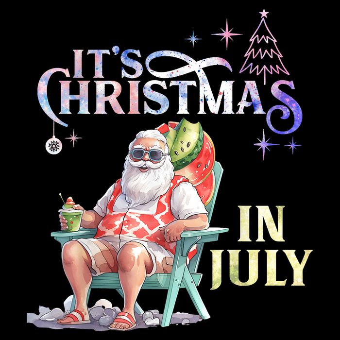Christmas In July Santa Beach Summer Float Xmas Funny Christmas In July Shirts 16 in Basic Backpack