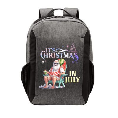 Christmas In July Santa Beach Summer Float Xmas Funny Christmas In July Shirts Vector Backpack
