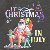 Christmas In July Santa Beach Summer Float Xmas Funny Christmas In July Shirts Vector Backpack