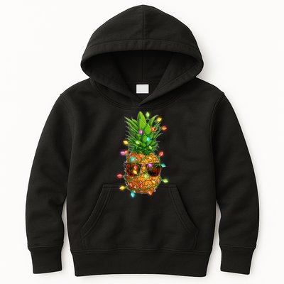Christmas In July Tropical Vacation Pineapple Kids Hoodie