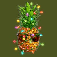 Christmas In July Tropical Vacation Pineapple Premium T-Shirt