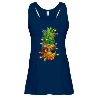 Christmas In July Tropical Vacation Pineapple Ladies Essential Flowy Tank