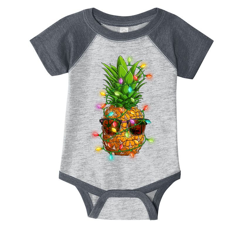 Christmas In July Tropical Vacation Pineapple Infant Baby Jersey Bodysuit