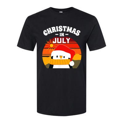 Christmas in July Summers Santa Penguin Softstyle® CVC T-Shirt