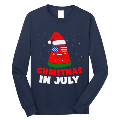 Christmas In July Watermelon Long Sleeve Shirt