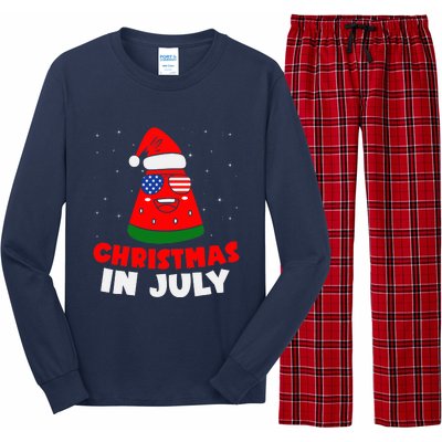 Christmas In July Watermelon Long Sleeve Pajama Set