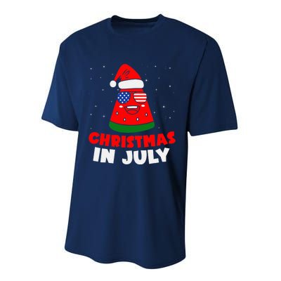 Christmas In July Watermelon Performance Sprint T-Shirt