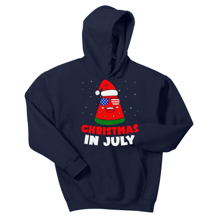 Christmas In July Watermelon Kids Hoodie