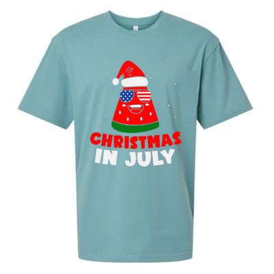 Christmas In July Watermelon Sueded Cloud Jersey T-Shirt