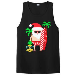 christmas in july party costume clothing santa surfing PosiCharge Competitor Tank