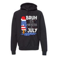 Christmas In July Shirts For Bruh Ice Pops 4th Of July Premium Hoodie