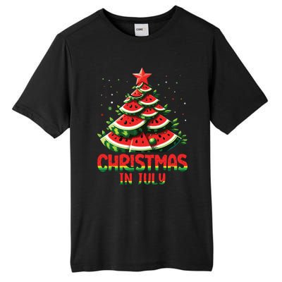 Christmas In July Watermelon Tree Summer Tall Fusion ChromaSoft Performance T-Shirt