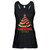 Christmas In July Watermelon Tree Summer Ladies Essential Flowy Tank