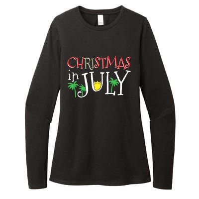 Christmas in July Merry Christmas Summer Funny Santa Womens CVC Long Sleeve Shirt