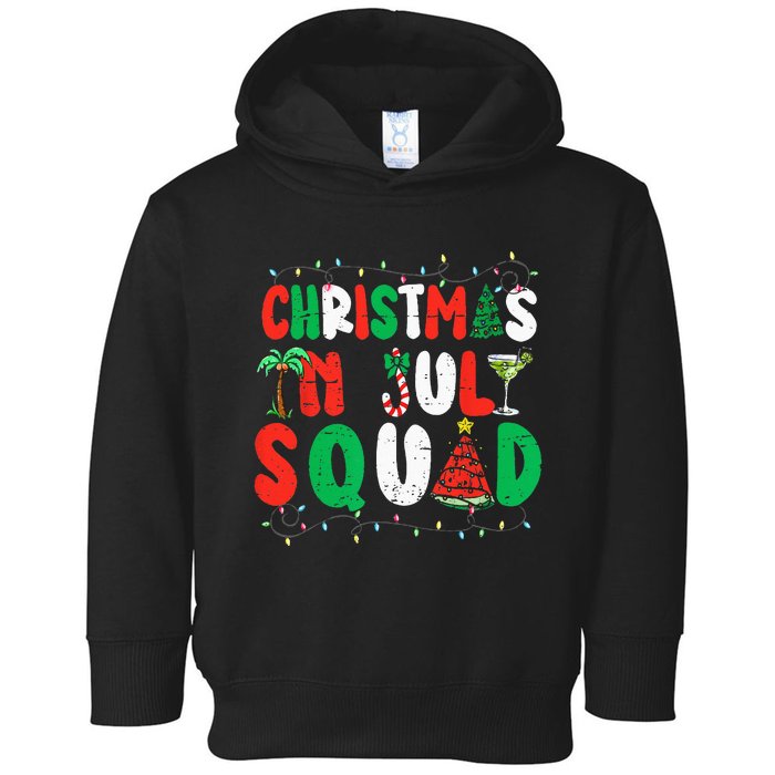 Christmas In July Squad Funny Summer Xmas Toddler Hoodie