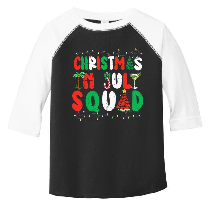 Christmas In July Squad Funny Summer Xmas Toddler Fine Jersey T-Shirt