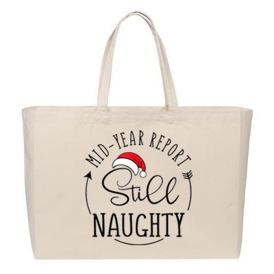 Christmas In July Mid Year Report Still Naughty Vacation Cotton Canvas Jumbo Tote