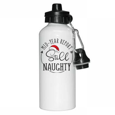 Christmas In July Mid Year Report Still Naughty Vacation Aluminum Water Bottle