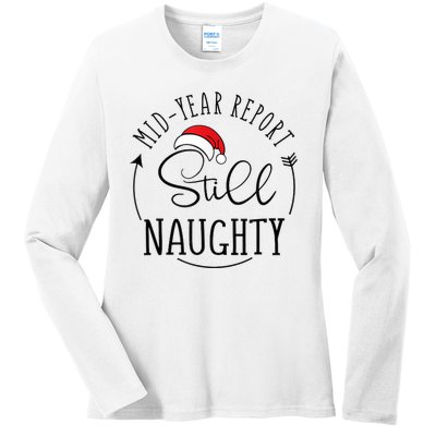 Christmas In July Mid Year Report Still Naughty Vacation Ladies Long Sleeve Shirt