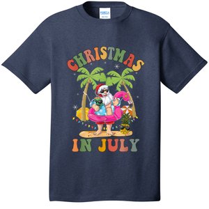 Christmas In July Shirt Funny Santa Summer Beach Vacation T-Shirt