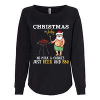 Christmas In July No Milk And Cookies Just Beer And BBQ Womens California Wash Sweatshirt