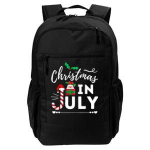 Christmas In July Beach Summer Santa Hat Gift Hawaiian 2021 Daily Commute Backpack